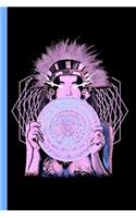 Aztec Princess Sun Stone Composition Notebook: Psychedelic Sacred Geometry Mayan Art Mexican Calendar Book