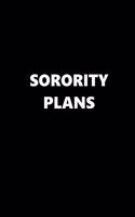 2020 Weekly Planner School Theme Sorority Plans Black White 134 Pages