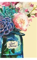 Journal Notebook, Lined, Succulent Peony Bouquet: Watercolor 6x9 - 160 Pages - Gift Journal for Women and Teens