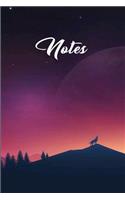 Notes: Notebook with 120 Page Blank Lined Softcover for Journaling and Writing