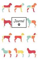 Journal: Great Dane Dog Pattern - Blank Lined Journal (Composition Book, Notebook)