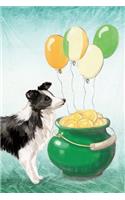 Border Collie: Notebook - Happy St Patrick's Day from Awesome Dogs(10 College Ruled Blank Holiday Notebooks for Pup Owners)