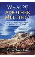 What?!? Another Meeting?