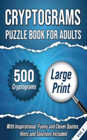 Cryptograms Puzzle Book For Adults