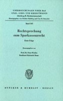 Rechtsprechung Zum Sparkassenrecht