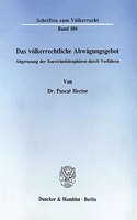 Das Volkerrechtliche Abwagungsgebot