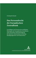 Das Personalrecht Der Europaeischen Zentralbank