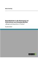 Besonderheiten in der Bewertung von Unternehmen aus Emerging Markets