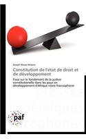 Constitution de l'État de Droit Et de Développement