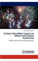 Carbon Nanofiber Layers on Metal and Carbon Substrates