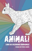 Libri da colorare Zendangle - Disegni Anti stress Animali - Animali