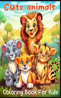 cute animals coloring book for kids