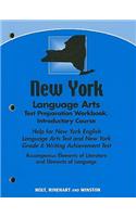 New York Language Arts Test Preparation Workbook, Introductory Course