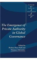 Emergence of Private Authority in Global Governance