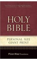 Gw Personal Size Giant Print Black Duravella