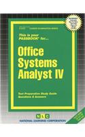 Office Systems Analyst IV: Passbooks Study Guide