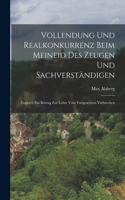 Vollendung Und Realkonkurrenz Beim Meineid Des Zeugen Und Sachverständigen: Zugleich Ein Beitrag Zur Lehre Vom Fortgesetzten Verbrechen