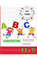 ABC Handwriting Practice Paper: Notebook with Dotted Sheets for K-3 Students 100 Pages 8.5x11(1 Handwriting Workbook for Kids)