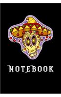 notebook: mexico skull Funny cinco de mayo Lined Notebook / Diary / Journal To Write In 6x9