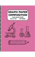 Graph Paper Composition: Quad Ruled Paper Notebook Journal Gift for Birthday & School Science 5x5 Grid Paper 8.5 x 11 inch 140 Pages ( Math Diary teacher and student )