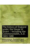 The History of England Under the House of Stuart