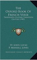 The Oxford Book of French Verse
