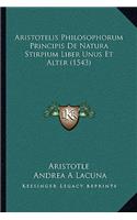 Aristotelis Philosophorum Principis De Natura Stirpium Liber Unus Et Alter (1543)