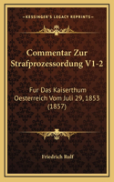 Commentar Zur Strafprozessordung V1-2