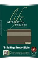 NLT Life Application Study Bible Personal Size, Taupe/Stone