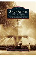 Savannah, 1733 to 2000