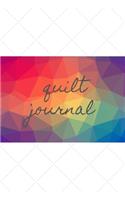 Quilt Journal: Quilters Notebook - Lined Blank 6 x 9 inch 130 pages (Quilt Organizer Notebook Diary Planner)