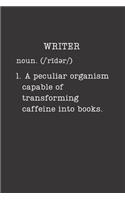 Writer: Author Gifts - Small Lined Journal or Notebook (Card Alternative) (Definition, Humor)