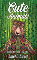 Cute Animals Coloring Book for Adult