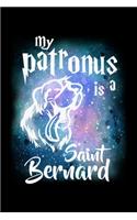 My Patronus Is A Saint Bernard: Blank Comic Book Sketchbook For Kids And Adults To Draw Your Own Cartoon For Saint Bernard Dog Lovers, Cute Spirit Animal Enthusiasts, Pet Owners An