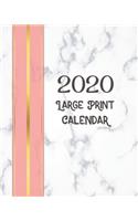 2020 Large Print Calendar