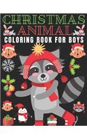 Christmas Animal Coloring Book for Boys