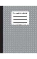 Composition Book: Grey Checkered 100 Sheet/200 Pages 8.5 X 11 In. Cover Notebook College Ruled (Composition Notebook Journal)