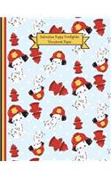 Dalmatian Puppy Firefighter Storybook Paper: School Teachers, Pre-K, Kindergarten, First and Second Grade Students, Creative Journal, Primary Write and Draw Notebook, 130 Pages 8.5 X 11