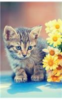 Kitten and Flowers Journal: Lined Journal, 120 Pages, 5.5 x 8.5, Soft Cover, Matte Finish(12 Cat Journals)