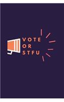 Vote or STFU: 6x9 blank line journal