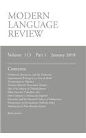 Modern Language Review (113