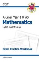 AS-Level Maths AQA Exam Practice Workbook (includes Answers)