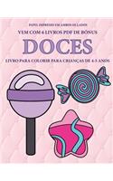 Livro para colorir para crianças de 4-5 anos (Doces)