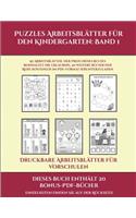 Druckbare Arbeitsblätter für Vorschulen (Puzzles Arbeitsblätter für den Kindergarten