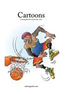 Cartoons Coloring Book for Grown-Ups 1 & 2
