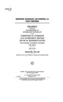 Encryption technology and potential U.S. policy responses