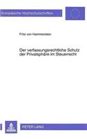 Der Verfaßungsrechtliche Schutz Der Privatsphaere Im Steuerrecht