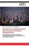 Emisión de contaminantes del aire para modelos fotoquímicos