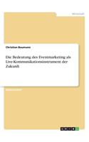 Bedeutung des Eventmarketing als Live-Kommunikationsinstrument der Zukunft