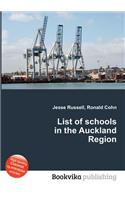 List of Schools in the Auckland Region